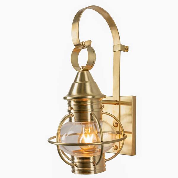 small brass wall sconce