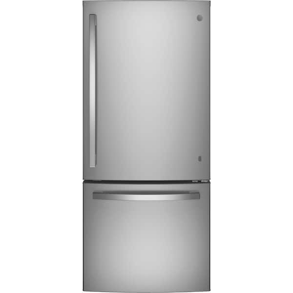 GE 21 cu. ft. Bottom Freezer Refrigerator in Stainless Steel, ENERGY STAR