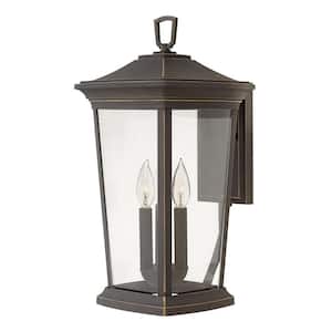 Bromley 3-Light Oil Rubbed Bronze LED Outdoor Wall Lantern Sconce