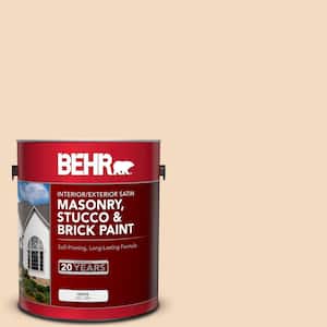 1 gal. #S270-1 Frosted Toffee Satin Interior/Exterior Masonry, Stucco and Brick Paint