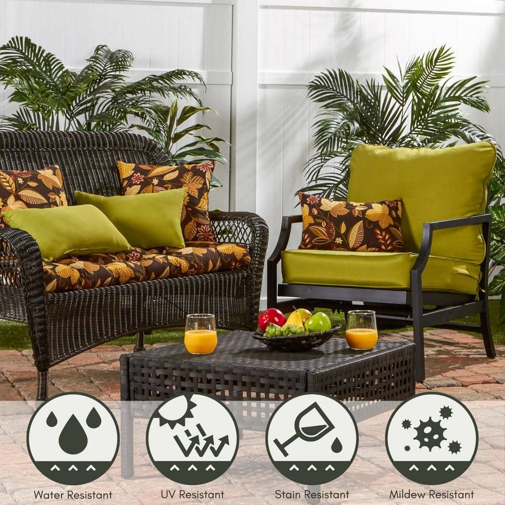 Timberland Floral 19 x 12 Inch Outdoor Rectangle Throw Pillows Set