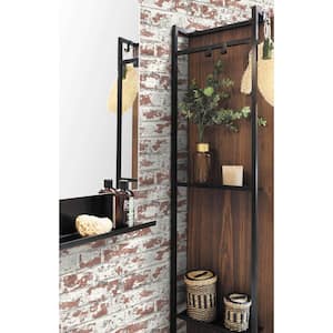Luxe Haven Terra Cotta Soho Brick Peel and Stick Wallpaper (Covers 40.5 sq. ft.)