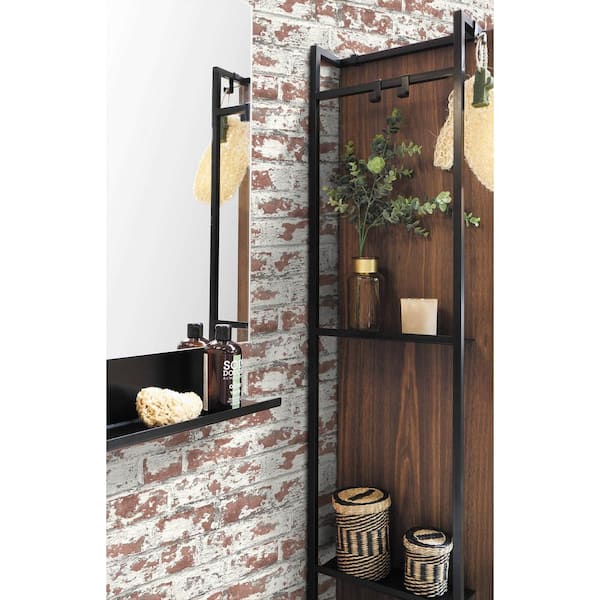 Luxe Haven Terra Cotta Soho Brick Peel and Stick Wallpaper (Covers 40.5 sq. ft.)
