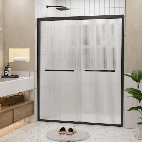 Yuaris 50 - 54 in. W x 72 in. H Double Sliding Framed Shower Door
