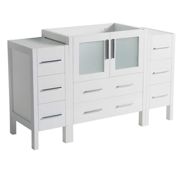 Fresca Torino 54 in. Modern Bathroom Vanity Cabinet Only in White
