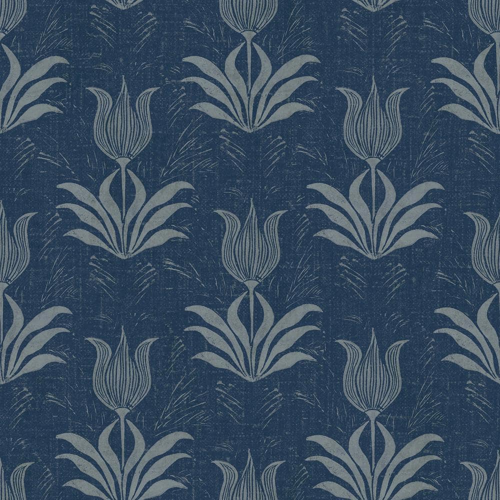 Parrot Tulip Blue Matte Vinyl Peel and Stick Wallpaper price history on PriceWatchPro