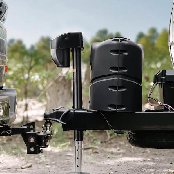 Electric Trailer Jack, 5000 lbs. Heavy Duty RV Electric Power Tongue Jack with 2-Way Connector, Remote Control