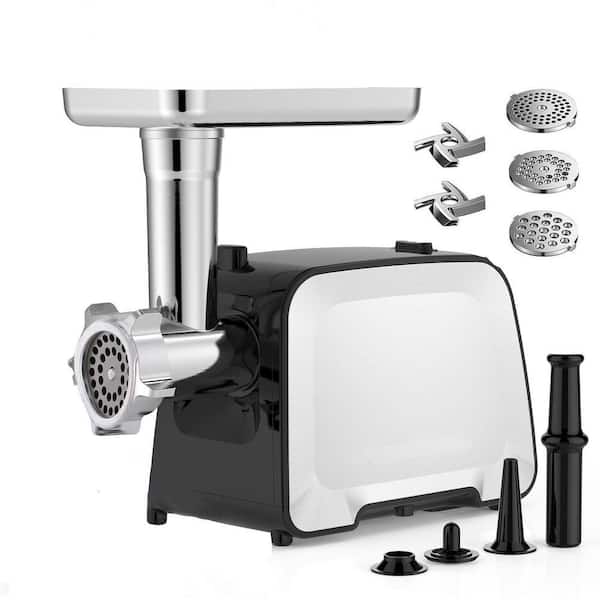 Electric Meat Grinder with 2 Blades, 3 Plates, Sausage Tube and Kubbe Kit, 2000 W Max Power for Home Use