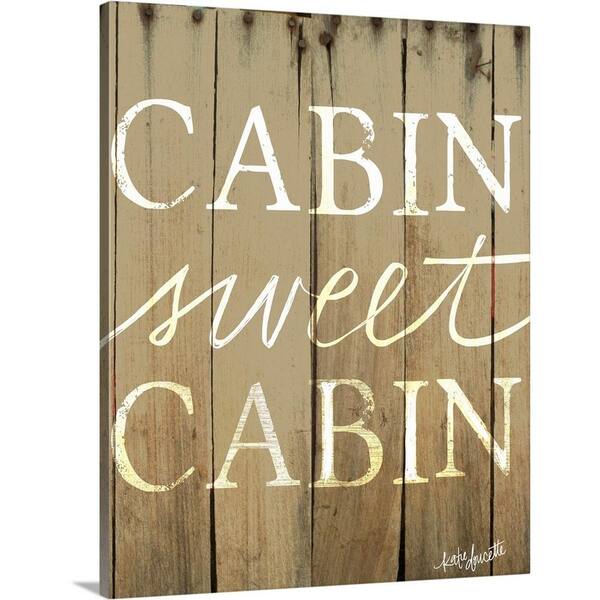 GreatBigCanvas "Cabin Sweet Cabin" by Katie Doucette Canvas Wall Art