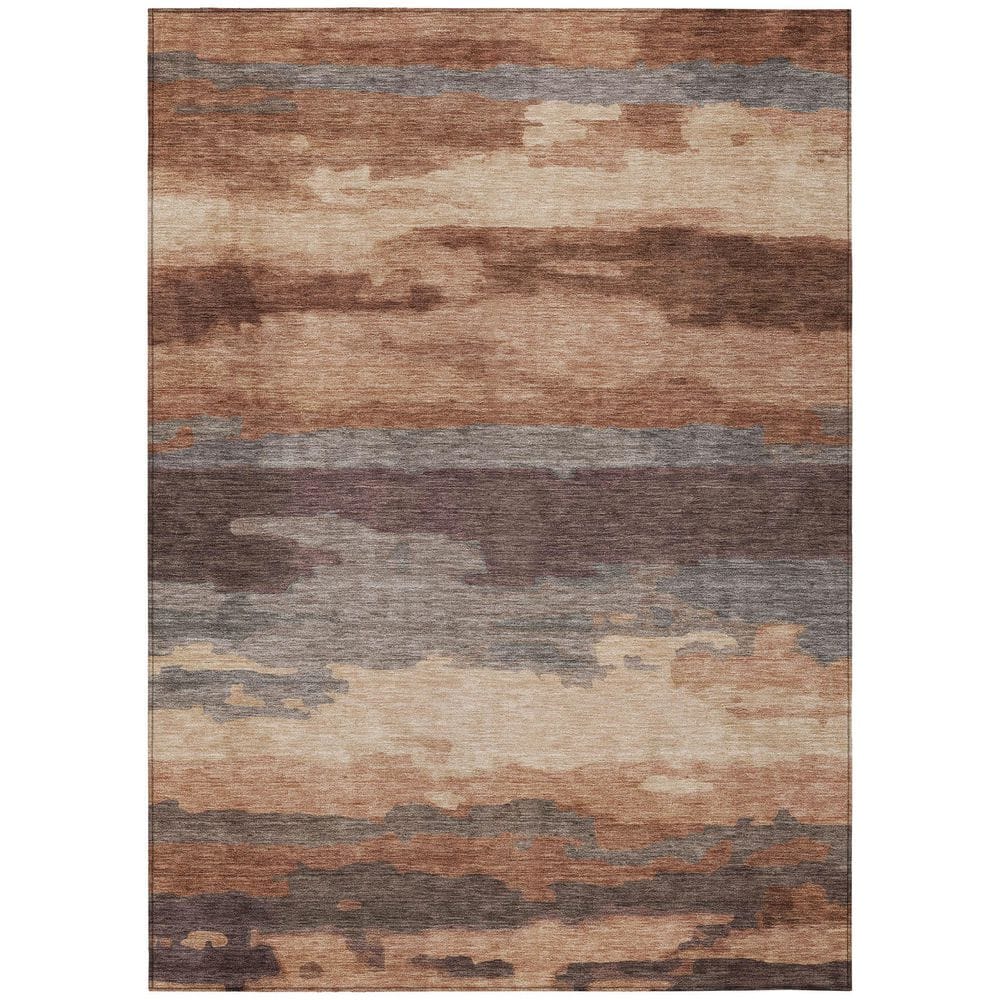 Chantille Machine Washable Indoor/Outdoor Abstract ACN2870 Paprika 8 ft. x 10 ft. Area Rug price history on PriceWatchPro