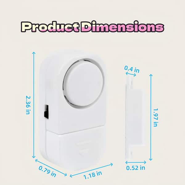 年末のプロモーション大特価! phyfalip Magnetic Door/Window Indoor Wireless Security Home FireSafety