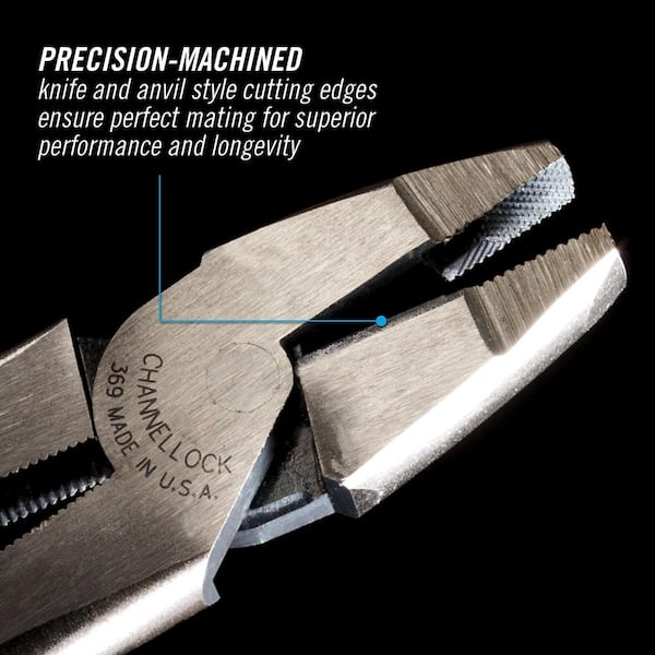 Channellock 9 in.-High-Leverage Lineman Cutting Pliers 369 - The