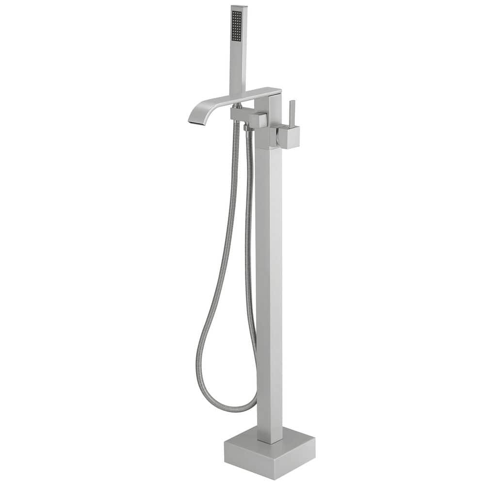 BWE Single-Handle Floor Mount Freestanding Bathtub Faucet