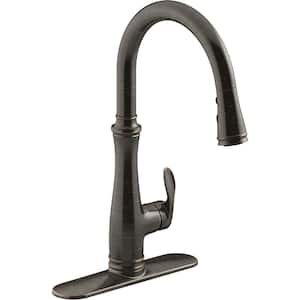 Bellera Single Handle Touchless Pull Down Sprayer Kitchen Faucet in Oil-Rubbed Bronze