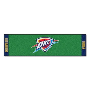 NBA Oklahoma City Thunder 1 ft. 6 in. x 6 ft. Indoor 1-Hole Golf Practice Putting Green