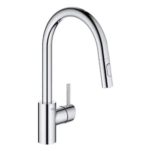 Concetto High Spout Single-Handle Dual Spray Pull-Out Sprayer Kitchen Faucet 1.75 GPM in StarLight Chrome