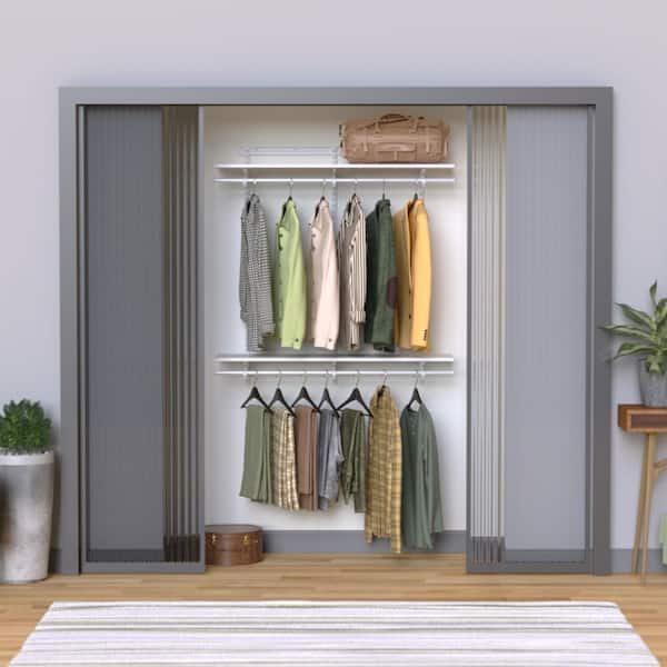 ClosetMaid ShelfTrack 14 in. D x 48.3 in. W x 47 in. H White Wood
