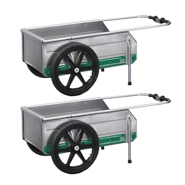 Unbranded Foldit Do It 5.75 cu. ft. All Metal Folding Garden Cart (2-Pack)