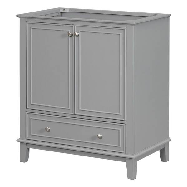Fred 29.50 in. W x 17.80 in. D Bath Vanity Cabinet without Top in Grey, including Doors and Drawer