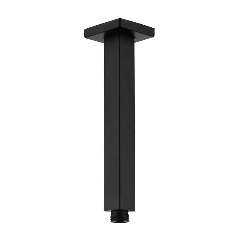 Matte Black Stainless Steel Ceiling Mounted Shower Arm
