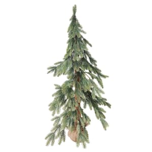 47 in. Pine Tree with Jute Base Artificial Christmas Tree Decoration