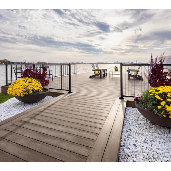 MoistureShield Elevate Riverbank 1 in. x 5.4 in.x 16 ft. Groove Capped Composite Decking (10-Pack) (H-Pack)