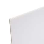 48 in. x 96 in. x 0.157 in. White Corrugated Plastic Sheet