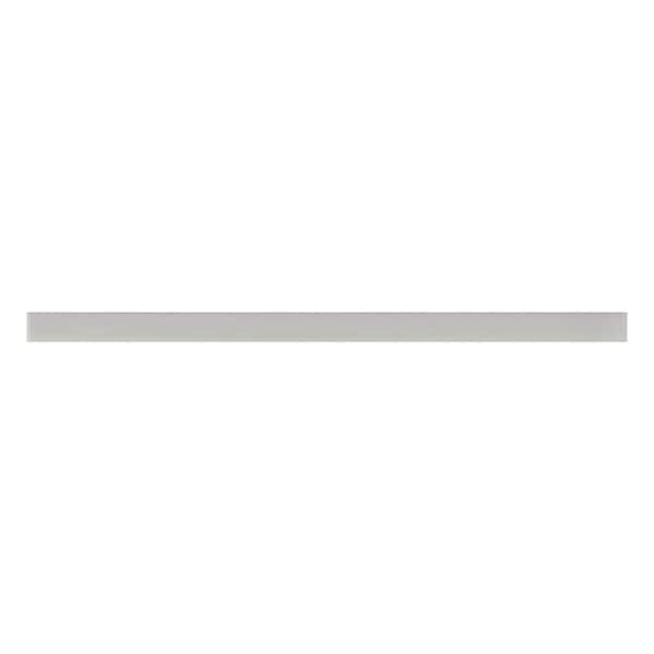 Apollo Tile Colorway 0.6 in. x 12 in. Light Gray Glass Glossy Pencil Liner Tile Trim (0.5 sq. ft./case) (10-pack)