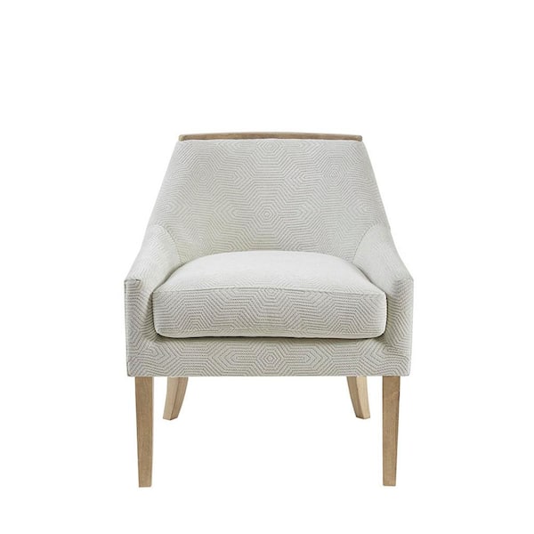 Madison Park Milana Ivory Modern Accent Chair