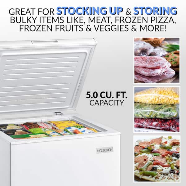 5.0 cu. ft. Chest Freezer, White, 1 - Foods Co.