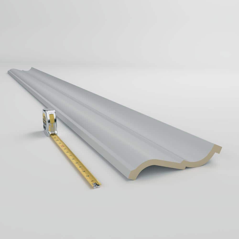 Denisse 96 in. Unfinished Polyurethane Crown Moulding