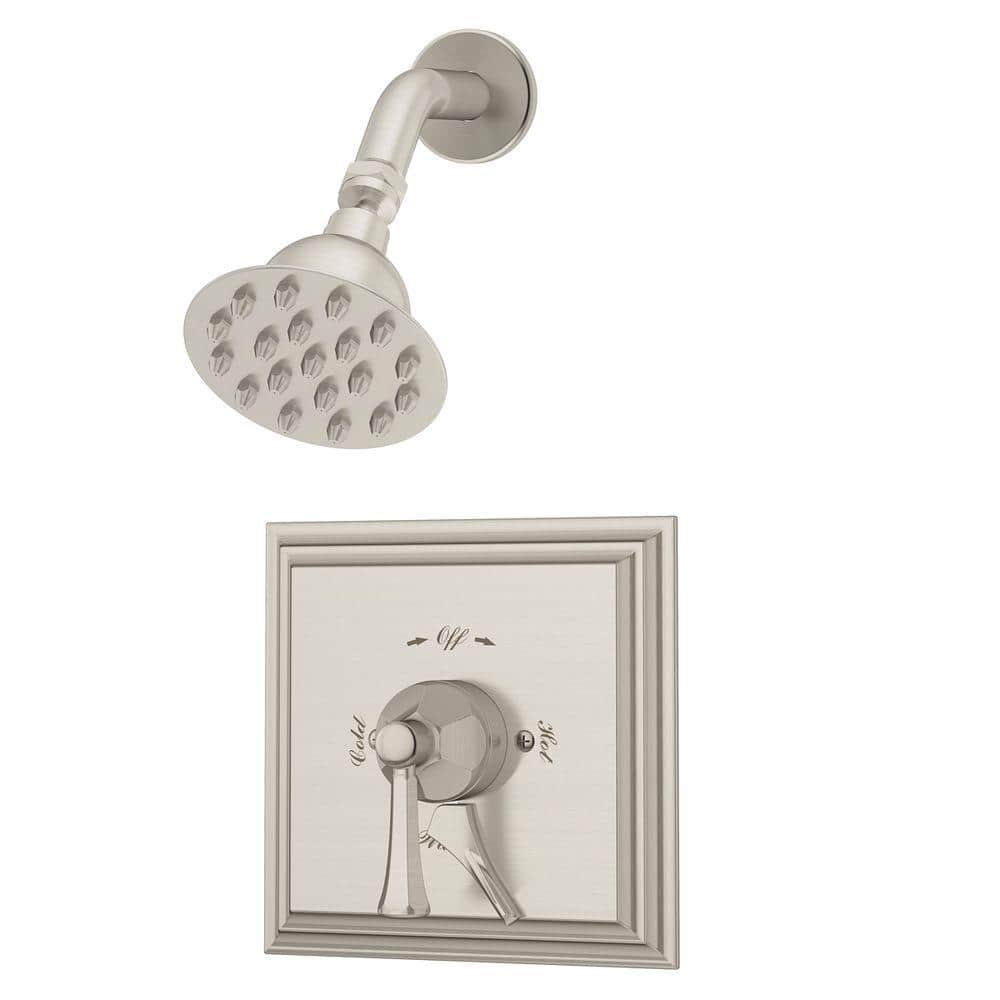 Symmons Canterbury 1Handle Tub and Shower Faucet Trim Kit in Satin Nickel (Valve Not Included