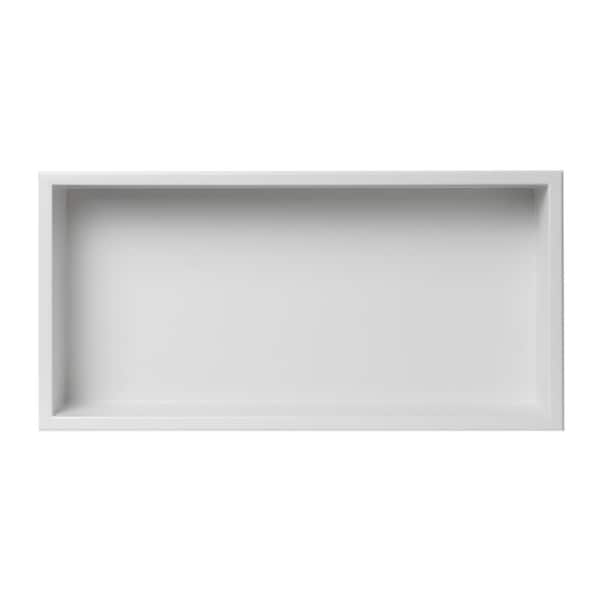 ALFI brand 12 x 24 White Matte Stainless Steel Vertical Double