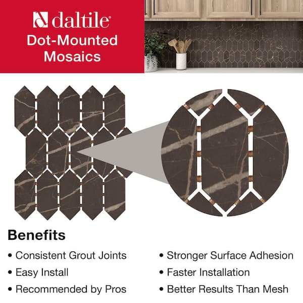 Daltile Lamora Marble Olympus 11 in. x 12 in. Glazed Ceramic