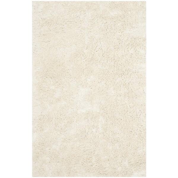 SAFAVIEH Classic Shag Ultra Ivory 9 ft. x 12 ft. Solid Area Rug