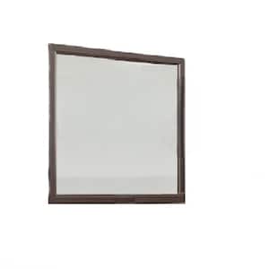SignatureHome Finish Brown Material Wood Dresser Mirror Only - (Dresser Not Included) Dimensions: 1"W x 40"L x 36"H.