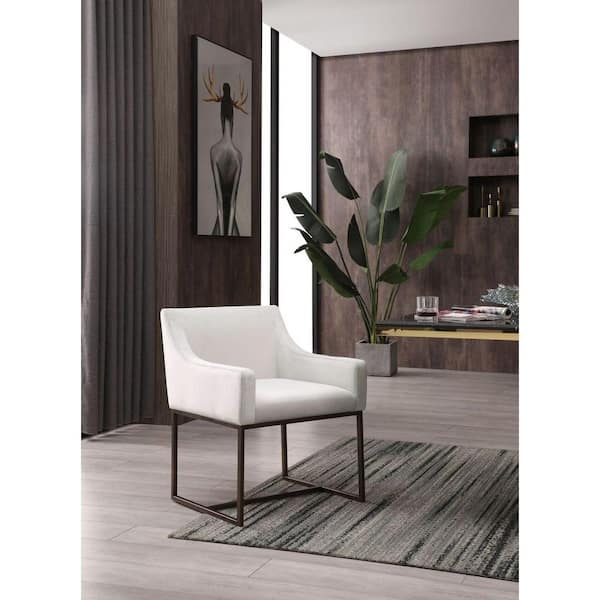 MR MODREST Elijah Modern Beige Fabric Dining Chair