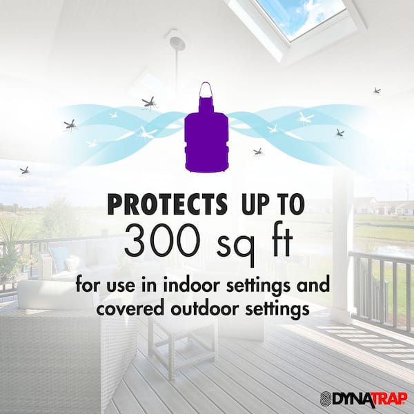 Dynatrap Ultralight Sonata UV 300 sq. ft. Black Insect and Mosquito Trap  with Atrakta DT150CVB - The Home Depot