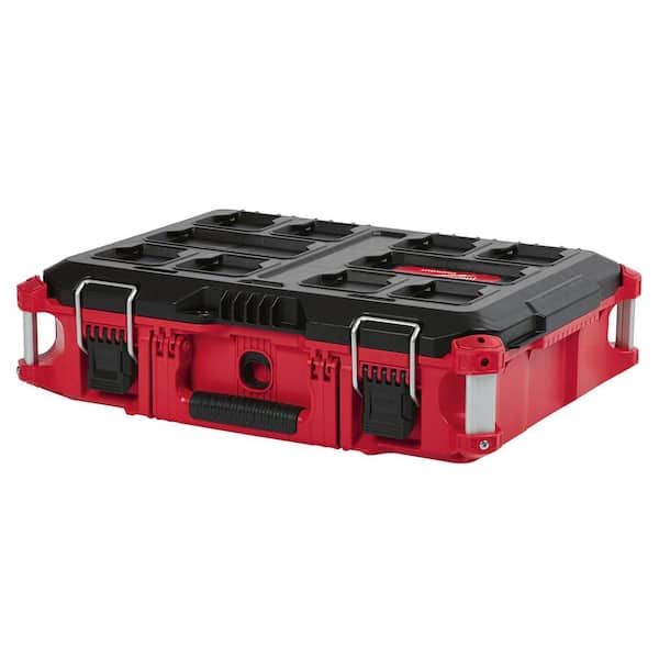 Milwaukee PACKOUT 22 in. Medium Red Tool Box with 75 lbs. Weight Capacity  48-22-8424 - The Home Depot