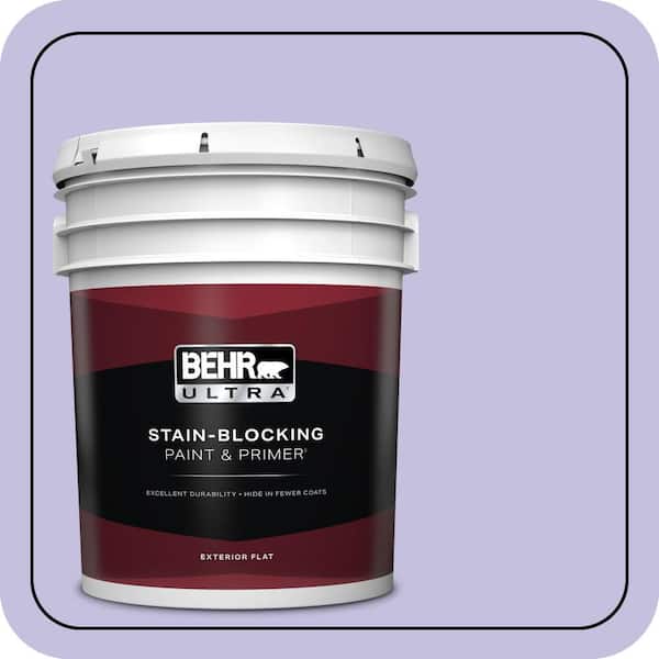 BEHR ULTRA 5 gal. #630A-3 Weeping Wisteria Flat Exterior Paint & Primer