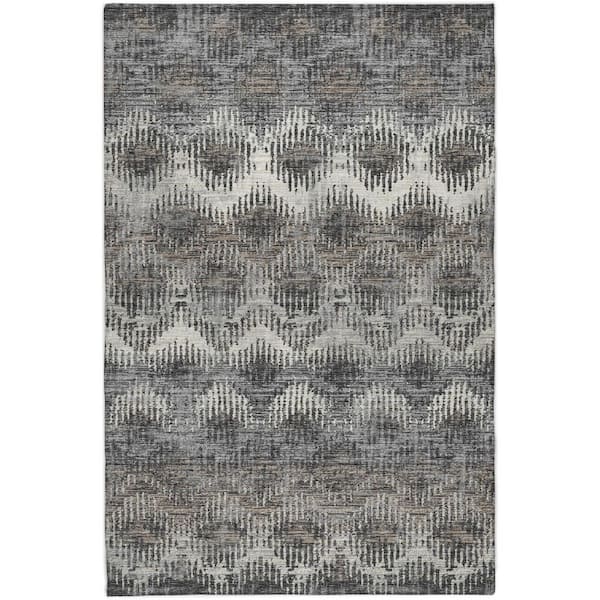 Dream Shag Premium Machine Washable Abstract ADS80 Shadow 8 ft. x 10 ft. Area Rug