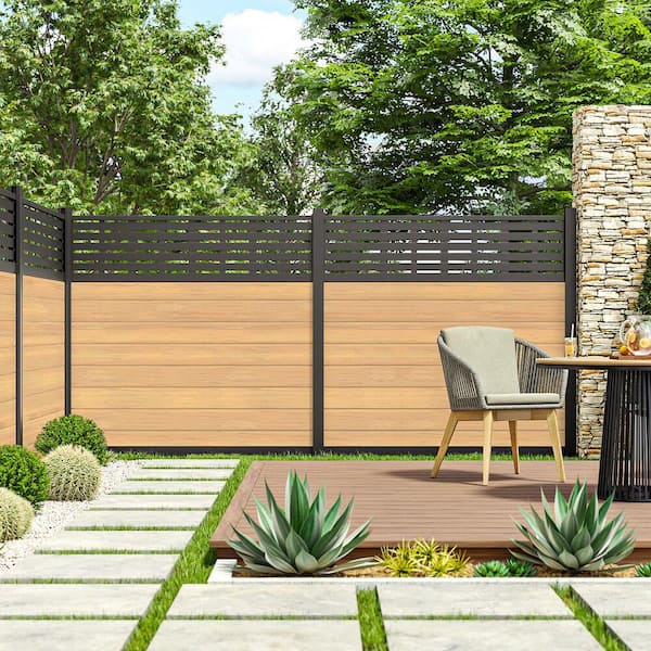 Barrette Outdoor Living Mixed Materials Matte Black 3-Piece Channel Kit DSP Vinyl