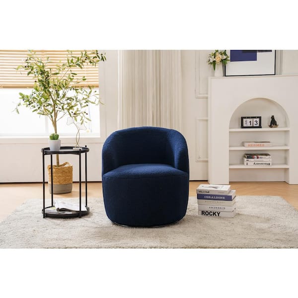 Coaster Donut Shaped Accent Chair in Blue  Sectional sofa with recliner,  Round coffee table living room, Accent chairs for sale