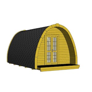 Non Professionally Installed Campers Pod D 10 ft. W x 13 ft. D Pod Style Log Cabin Kit