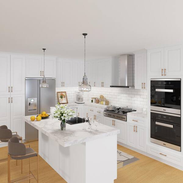 Traditional kitchen cabinet with pantry built into it