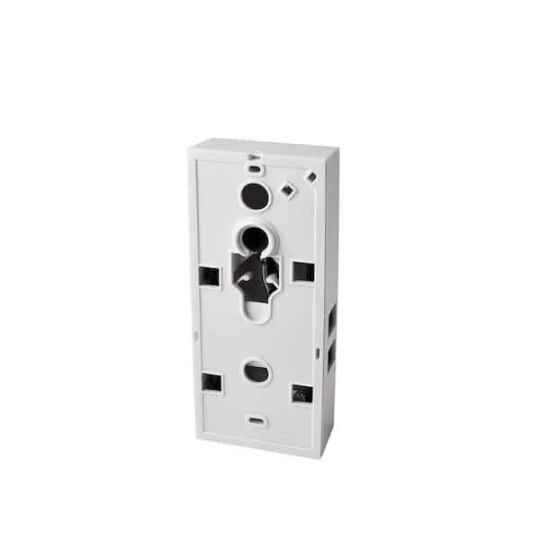 2-Note Mechanical Wireless Doorbell Chime and Doorbell Push Button with Built-In Door Viewer