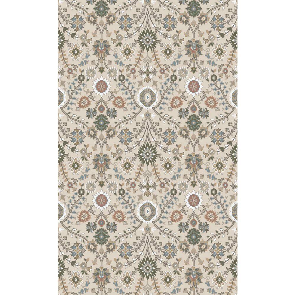 Nepal 2 ft. x 6 ft. Ivory Floral Area Rug price history on PriceWatchPro