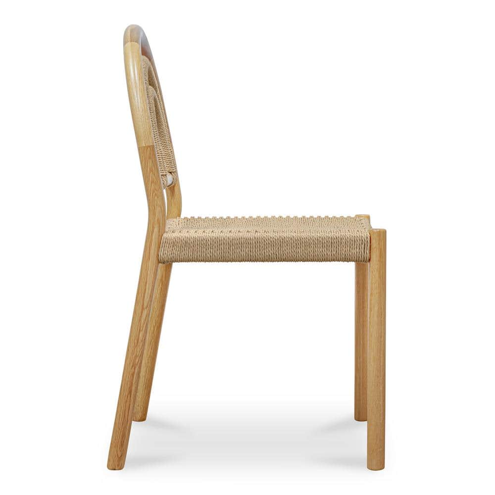 Natural Oak and Cane Arched Back Dining Chair Set