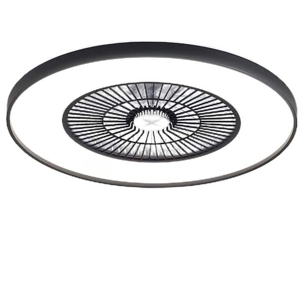 INNOBULE 24 in. Warm/White LED Indoor Ceiling Fan Light 6-Speeds