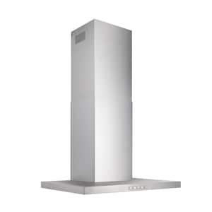 30-in. Convertible Wall-Mount T-Style Chimney Range Hood, 450 Max CFM, Stainless Steel